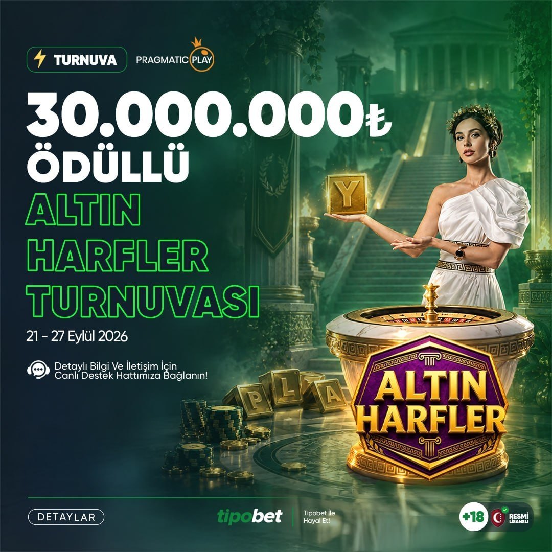 ✔️ 30.000.000₺ ÖDÜLLÜ ALTIN HARFLER TURNUVASI