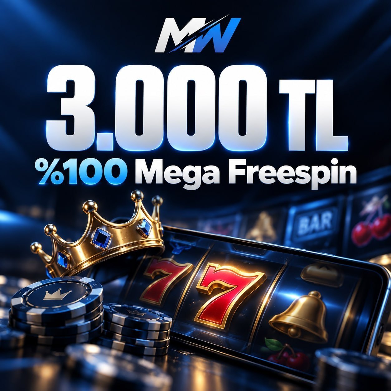 ⚡️ 3.000 TL - %100 Mega Freespin
